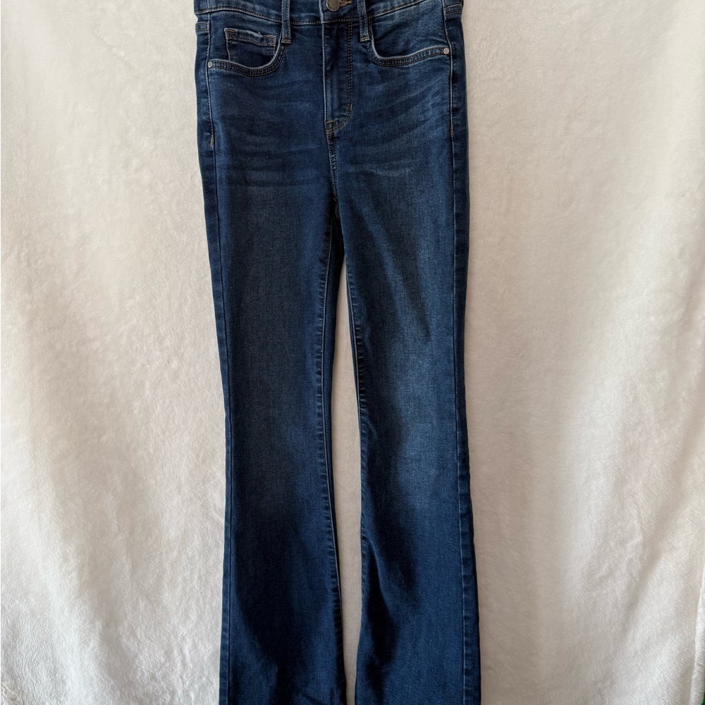 Nine West Blue jeans Bootcut Stretch Jeans Size 0 Dark Wash comfortable - Picture 9 of 12